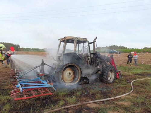 pożary ciągników rolniczych, Suchorze, powiat bytowski, powiat śremski, Rusocin