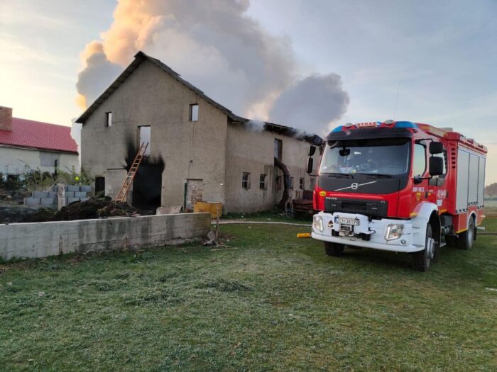 pożar, gospodarstwo, kawczyn