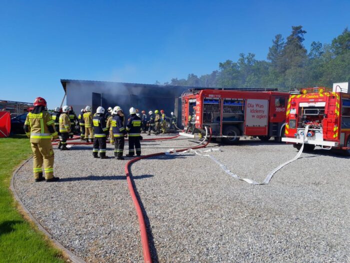 pożar budynku gospodarzcego, Cieszyków, gmina kaliski, KM PSP Kalisz