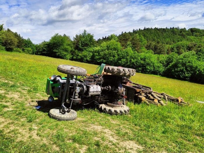 traktor przygniótł mężczyznę, Rymanów-Zdrój, Bałuciaka, powiat krośnieński