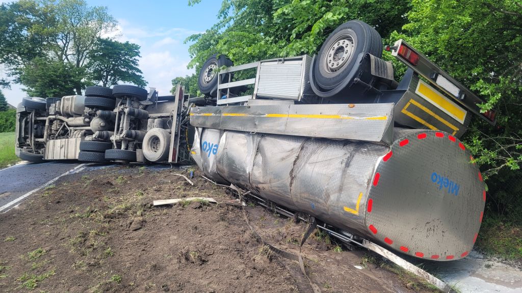 transport mleka, Wierzbie, powiat koniński, Sebastian Andrzejewski