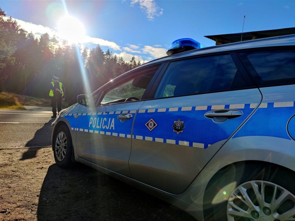 radiowóz, policja, kontrola drogowa