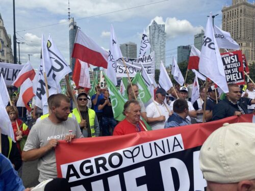 Michał Kołodziejczak, agrounia, protesty rolników, Warszawa