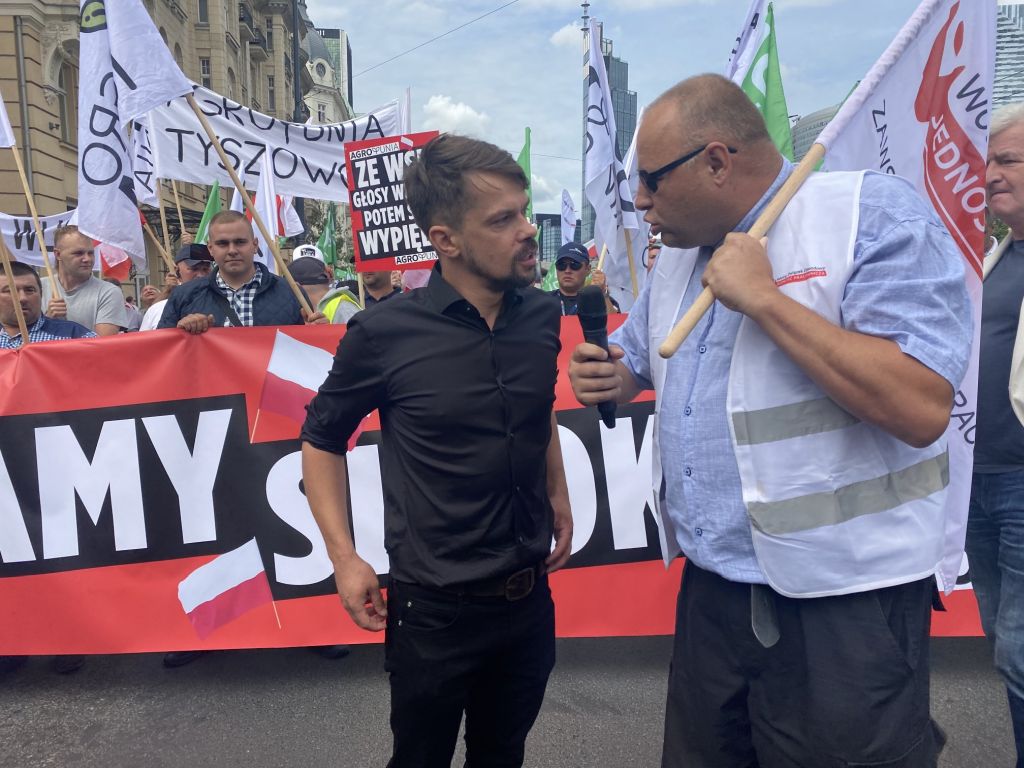 Michał Kołodziejczak, agrounia, protesty rolników, Warszawa