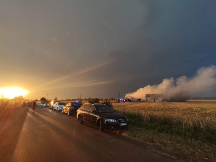 pożar chlewni, Mochowo Nowe, powiat sierpecki, Krzysztof Dobrzeniecki