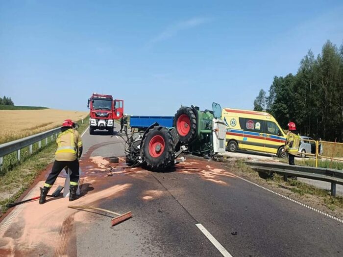 wypadki z udziałem ciągników rolniczych, Elżbieta Zaborowska, powiat łomżyński