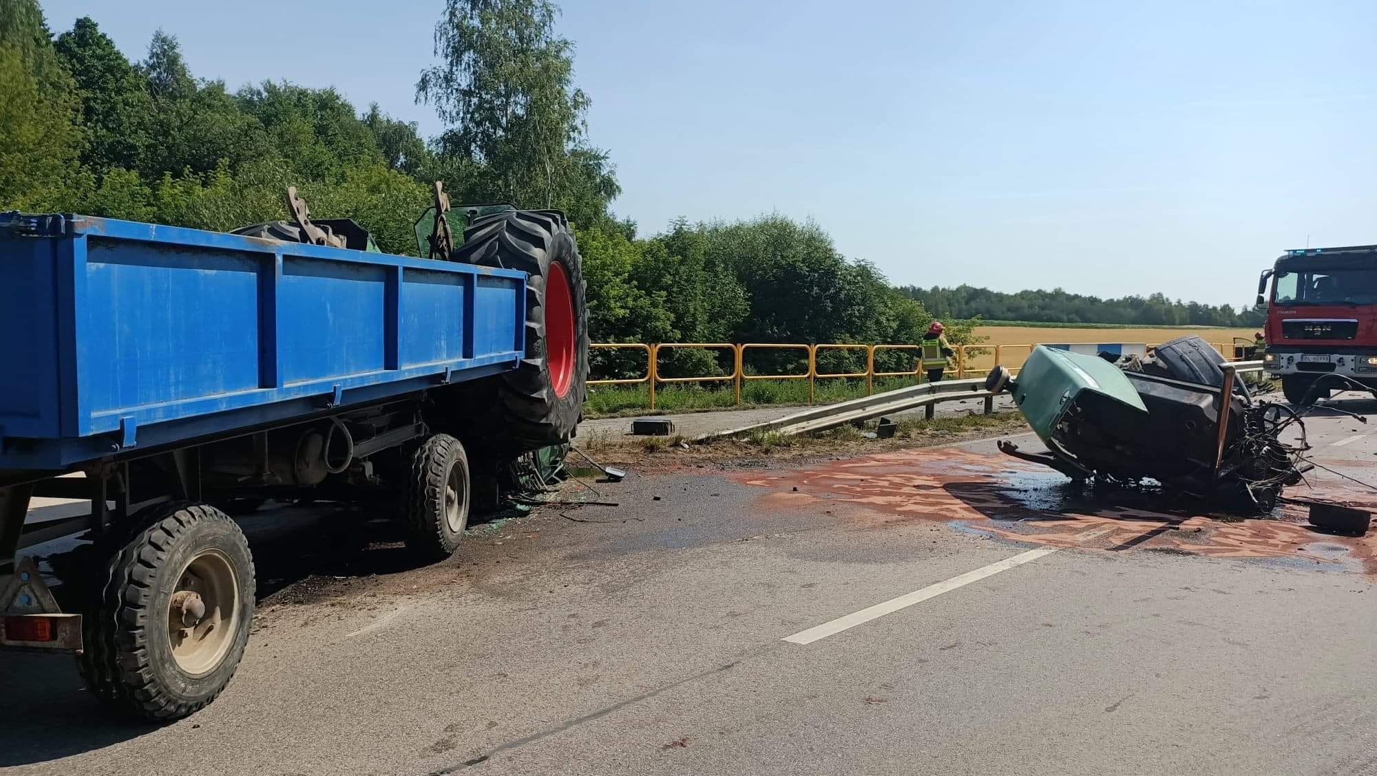 wypadki z udziałem ciągników rolniczych, Elżbieta Zaborowska, powiat łomżyński