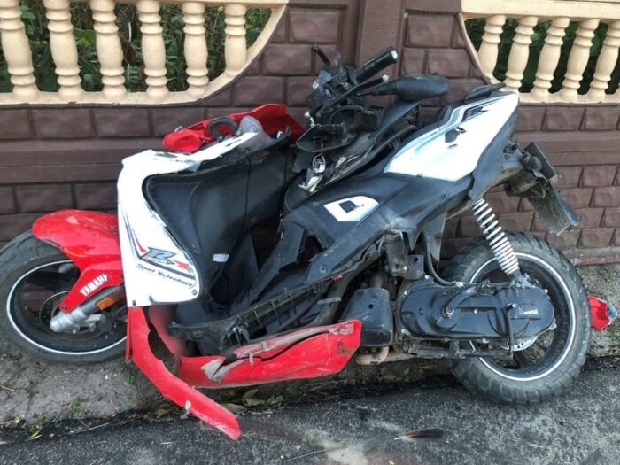 motorower wbił się w traktor, Nidzgora, powiat żuromiński, Tomasz Łopiński