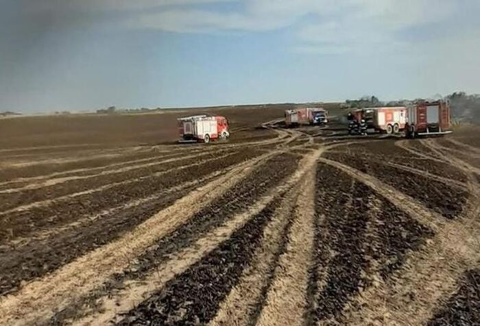 pożar pszenicy, pożarna polu, Tuczno, Dariusz Szymura