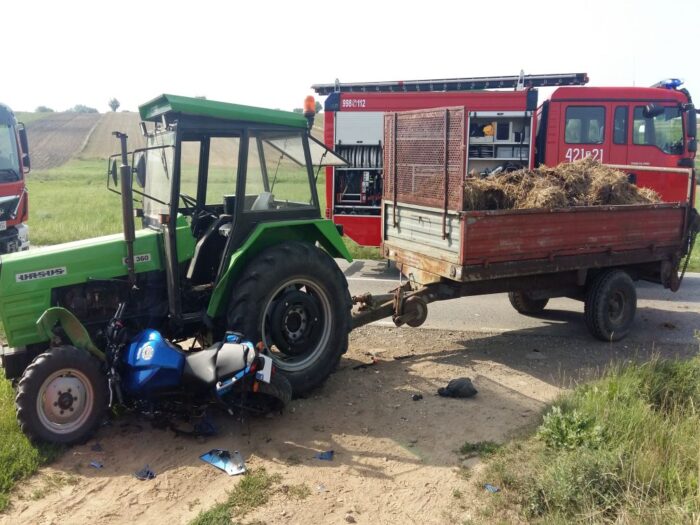 wypadki z udziałem ciągników rolniczych, Rosiejów, powiat kazimierski, Piotr Boksa