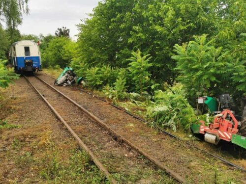 zderzenie traktora z pociągiem, Kazimierzów, powiat rawski, Agata Krawczyk