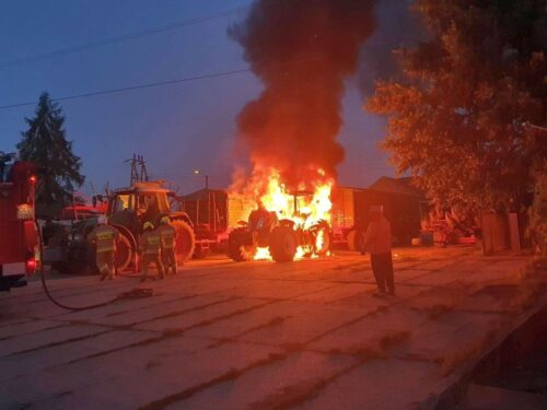 pożar, pożar maszyny