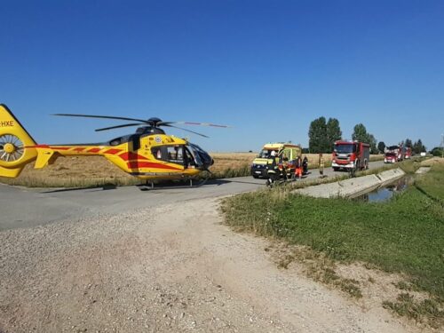Maszyna oderwała rolnikowi rękę, wypadki na polu, Miłodróż, powiat płocki