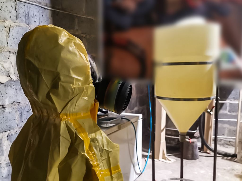produkcja narkotyków w gospodarstwie, Piotrków Trybunalski, CBŚP