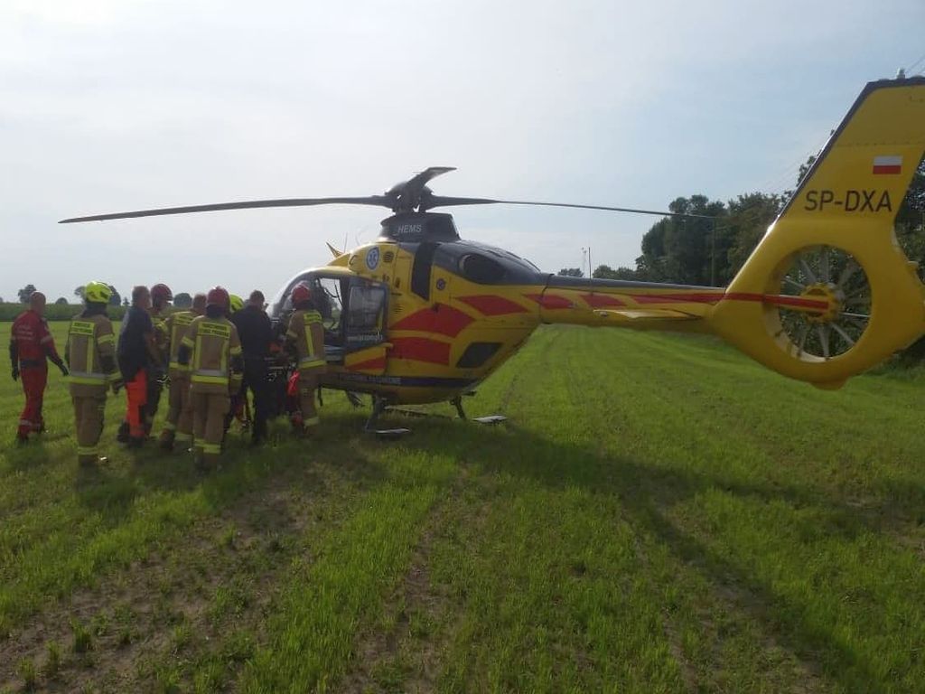 atak byka, Wola Libertowska, powiat zawierciański, hodowla bydła, śmigłowiec LPR