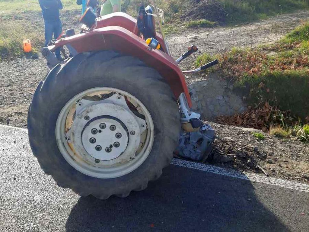 wypadki z udziałem ciągników rolniczych, Samoklęski, powiat jasielski
