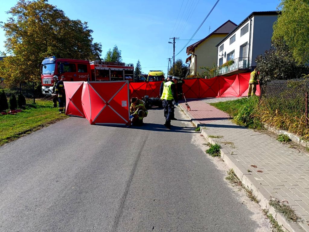 wypadki z udziałem ciągników rolniczych, Barkowice, Izabela Gajewska, KMP Piotrków Trybunalski