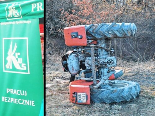 ciągnik, traktor, wypadek