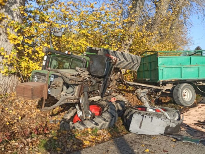 wypadki z udziałem ciągników rolniczych, Korniaktów Południowy, powiat łańcucki, OSP Białobrzegi