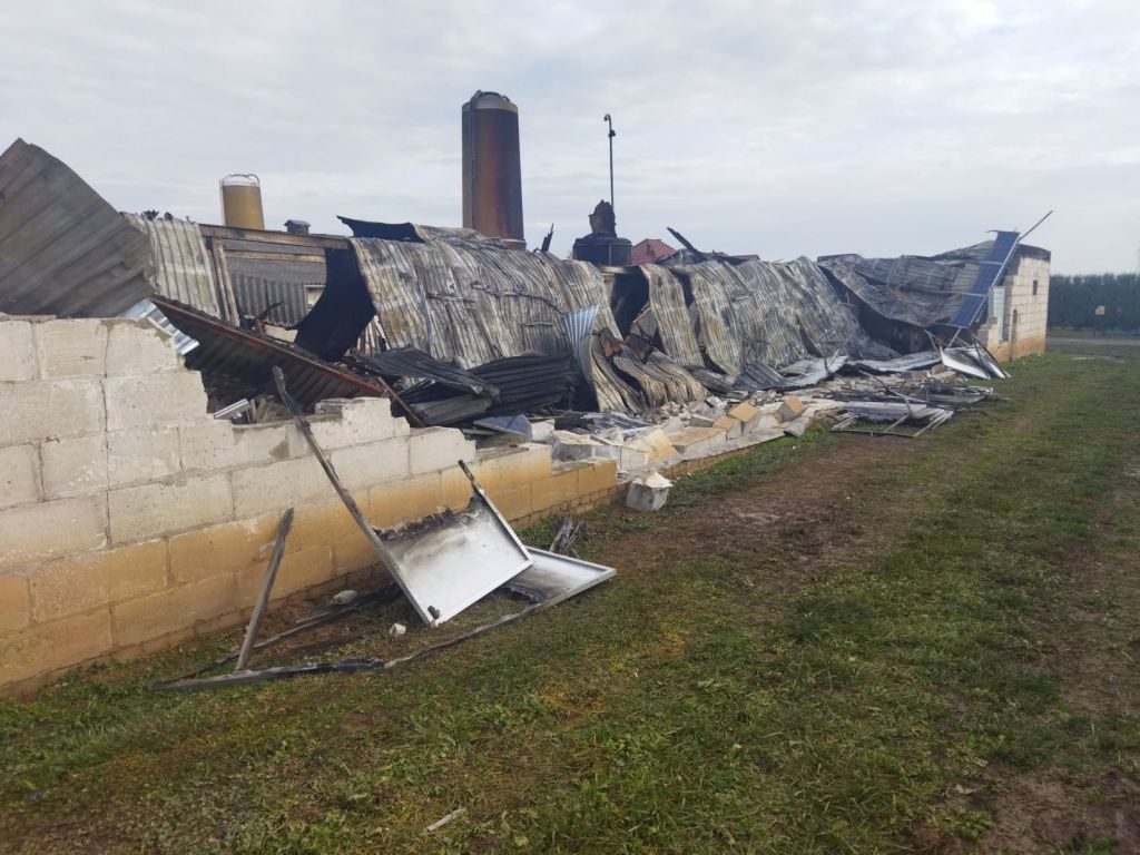 pożar kurnika, Wierzchowiska Pierwsze, powiat świdnicki, KP PSP Świdnik