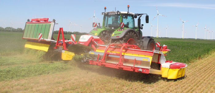 maszyny zielonkowe Pöttinger, kosiarka dyskowa, zgrabiarka taśmowa, RPT, Rolniczy Przegląd Techniczny