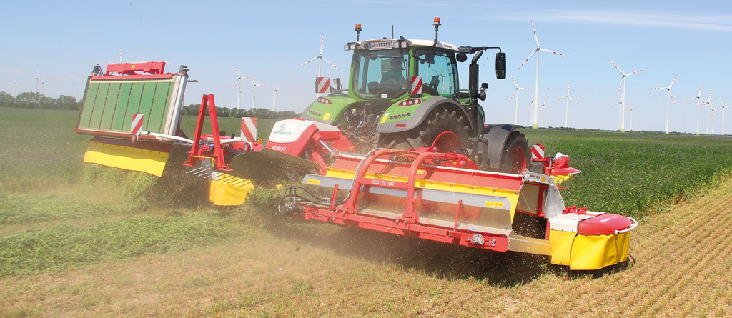 maszyny zielonkowe Pöttinger, kosiarka dyskowa, zgrabiarka taśmowa, RPT, Rolniczy Przegląd Techniczny