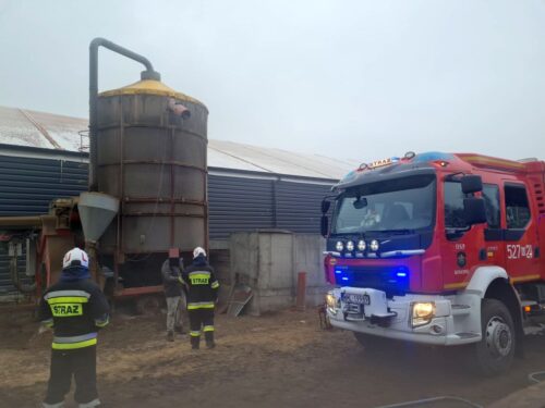 pożar suszarni na zboża, Kopalina, powiat namysłowski, Żmijewo-Ponki, powiat mławski