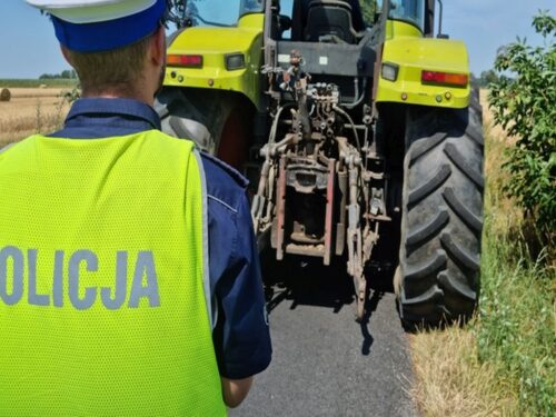 pijani traktorzyści, Kulaszne, Wjechał traktorem do rowu, KPP w Sanoku