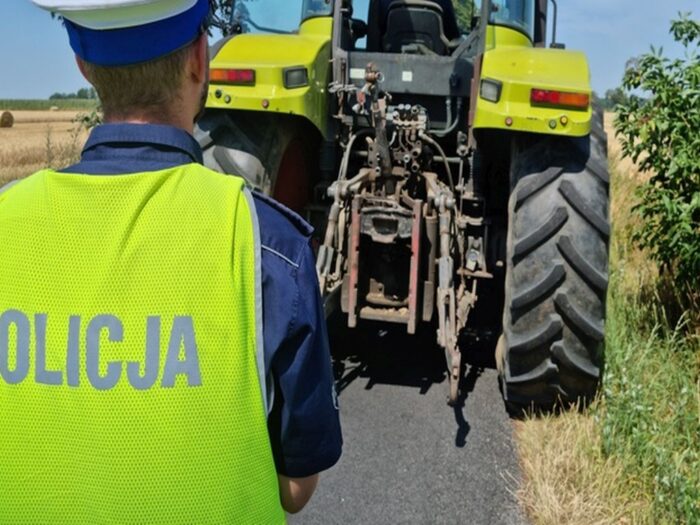 pijani traktorzyści, Kulaszne, Wjechał traktorem do rowu, KPP w Sanoku