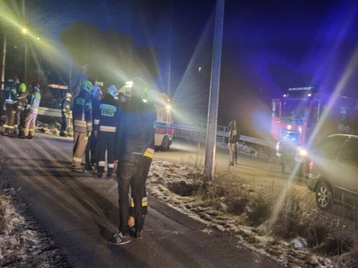 ciągnik przygniótł mężczyznę, Orawka, powiat nowotarski, źmigłowiec LPR