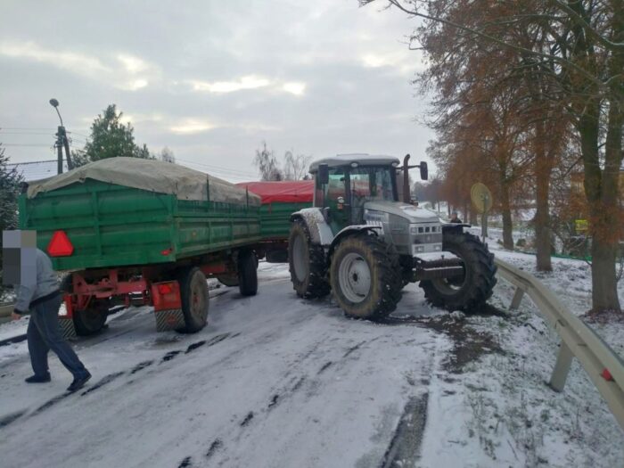 transport ziemniaków, Stawiska, powiat mogileński, KPP Mogilno