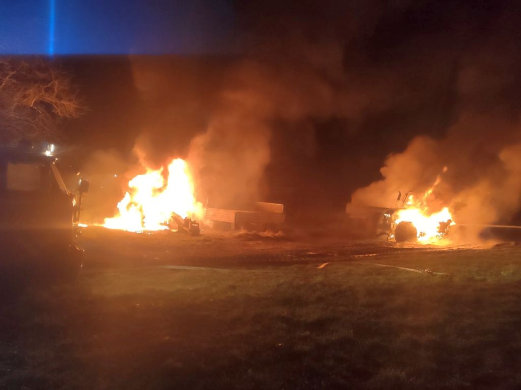 pożar, charzyno-kolonia, straż pożarna