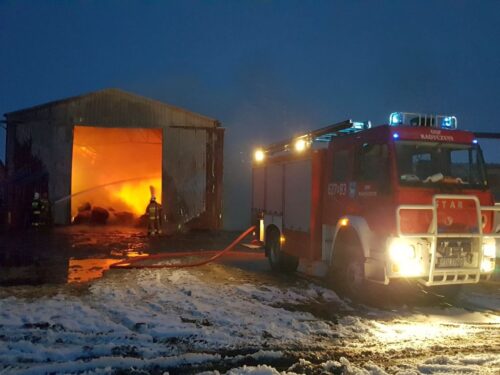 pożary w gospodarstwach, Kozubów, powiat turecki, Krzysztof Gruszczyński, KP PSP w Turku