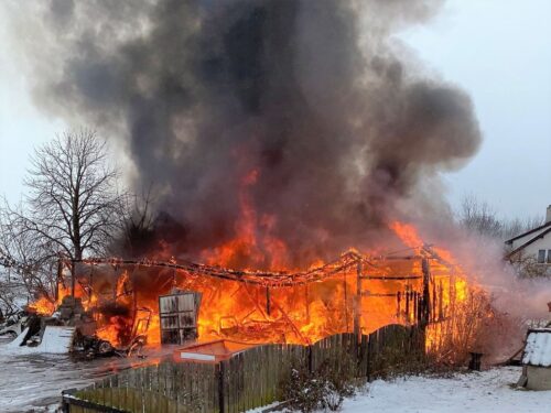 pożary w gospodarstwach, Grabowo, Piotr Kuligowski, KP PSP Przasnysz