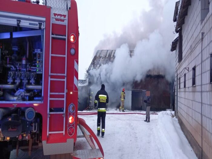 pozar stodoły, Gatne Drugie, Krzysztof Zielonka, KP PSP Augustów