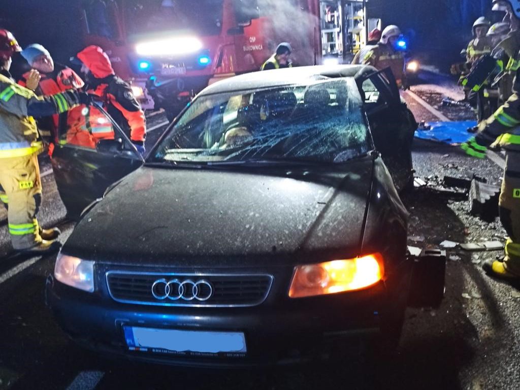 wypadek, ciągnik, policja