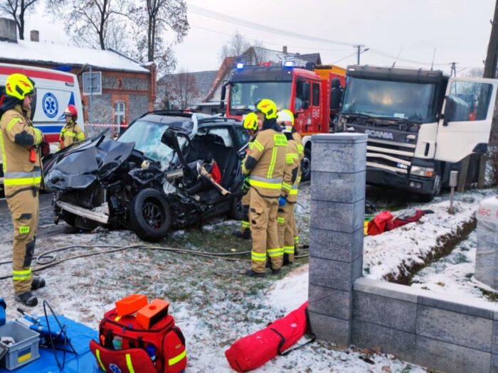 transport mleka, Niemczyn, Piotr Kaczmarek, śmigłowiec LPR, KP PSP Wągrowiec