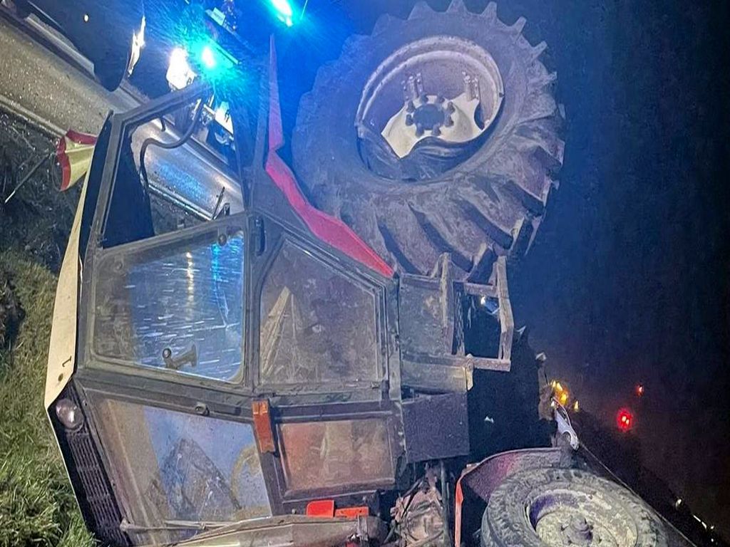 wypadki z udziałem ciągników rolniczych, Konin, Szymon Woźniak, KM PSP Kalisz