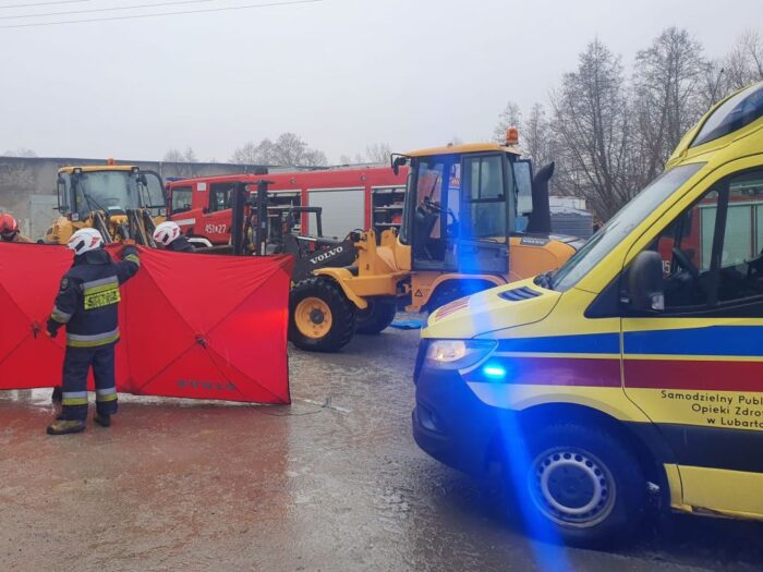 wypadek na fermie drobiu, Kleczew, powiat koniński, hodowla drobiu