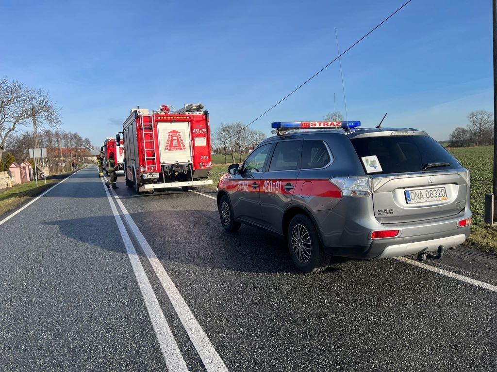 transport melasy, Iglowice, powiat namysłowski, KP PSP Namysłów