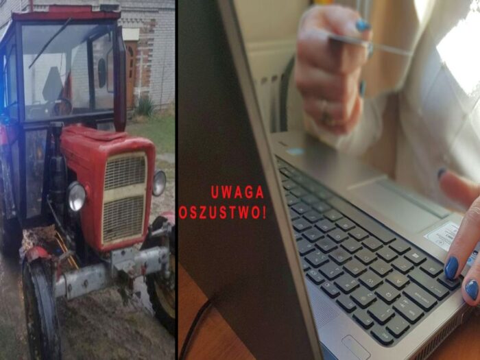 wirtualne maszyny rolnicze, oszustwa w internecie, atarzyna Krukowska, KPP w Sierpcu
