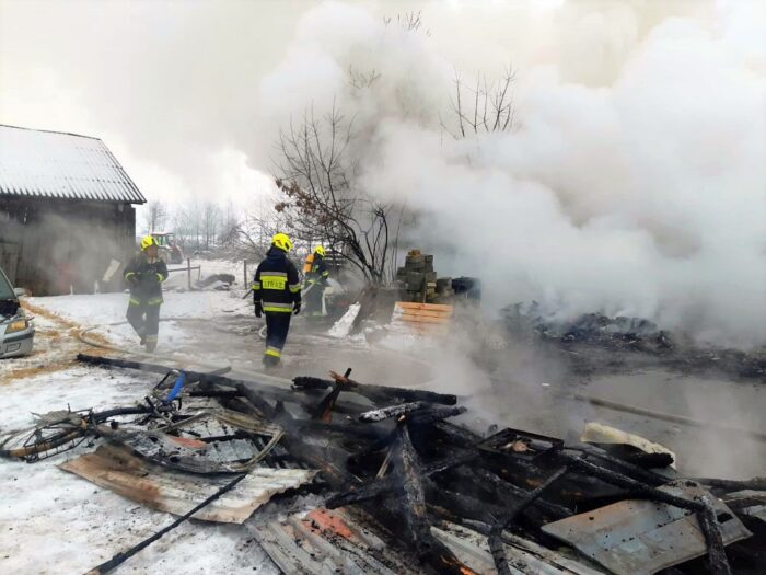 pożary w gospodarstwach, KP PSP Przasnysz, Grabowo,