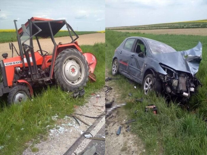 wypadki z udziałem ciągników rolniczych, Babice, Łukowa, powiat biłgorajski