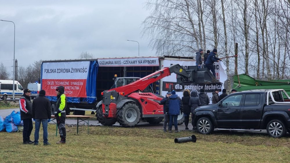 protest, oszukana wieś, granica z ukrainą