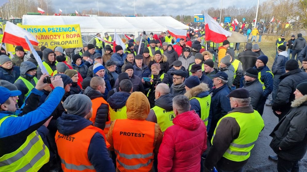 protest, oszukana wieś, granica z ukrainą