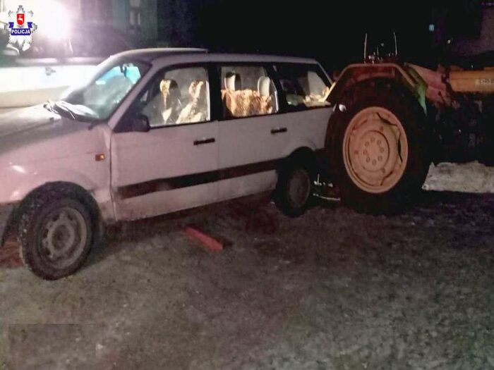 samochód, wypadek, volksvagen, Hanna