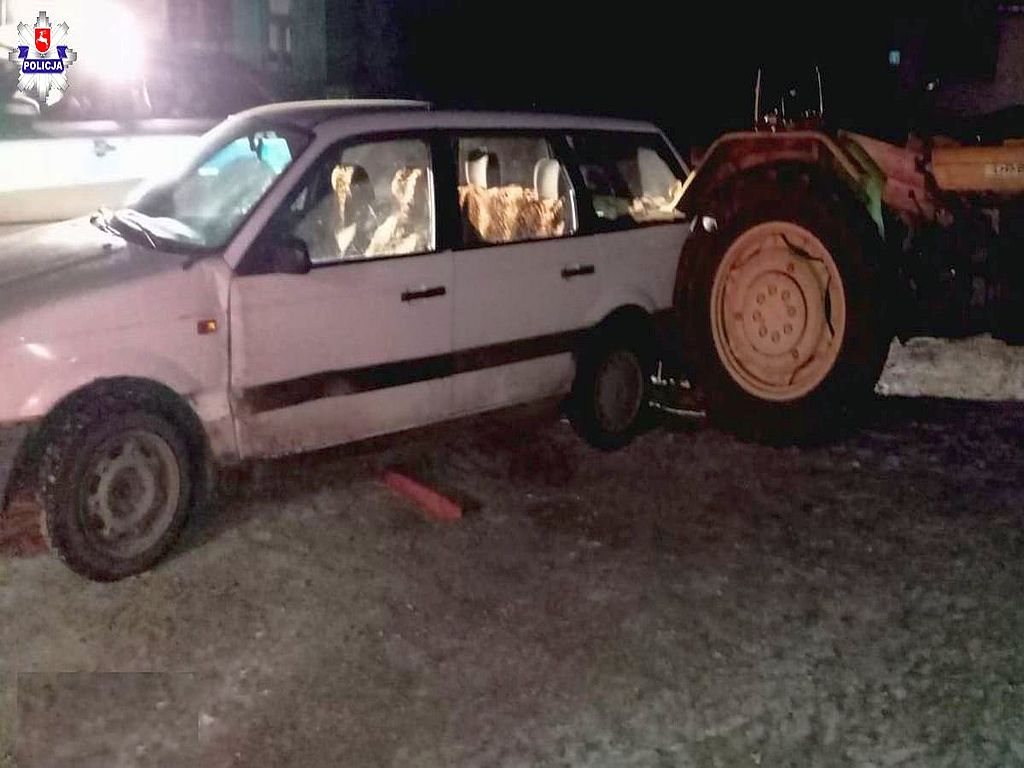 samochód, wypadek, volksvagen, Hanna