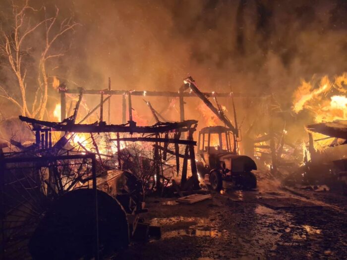 pożary stodół, Mędrzechów, powiat dąbrowski, Ostrówek-Kolonia, powiat lubartowski