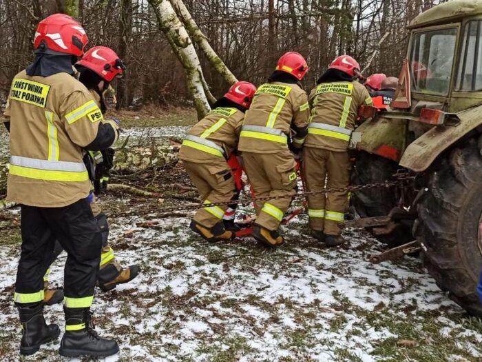 śmierć przy wicince drzewa, Głębowice, powiat oświęcimski