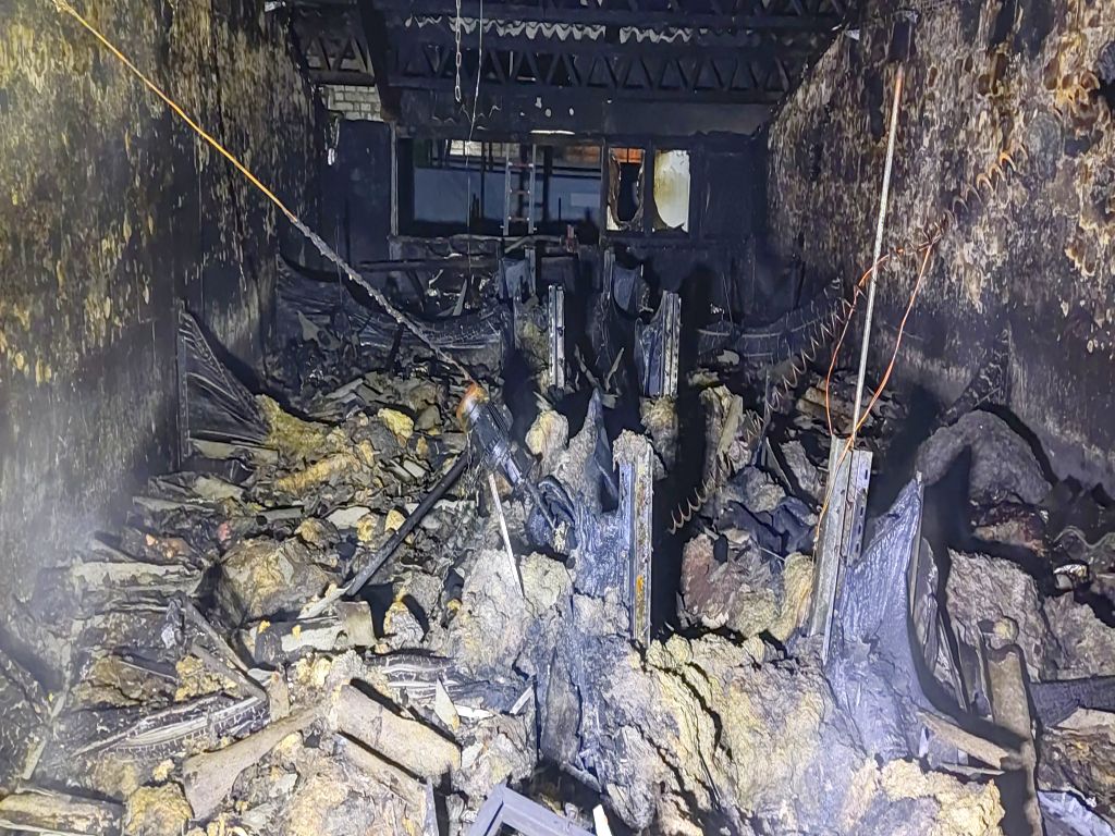 pożar chlewni, ogień w chlewni, kp psp bielsk podlaski, podlasie